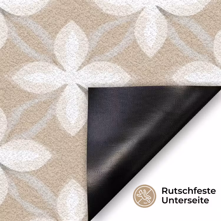 Patroon - Symmetrisch - Beige Deurmat klein 898 -antislip_DE