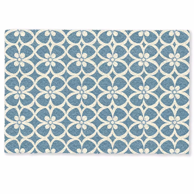 Patroon - Symmetrisch - Blauw Deurmat klein 898 -zkaufland3d