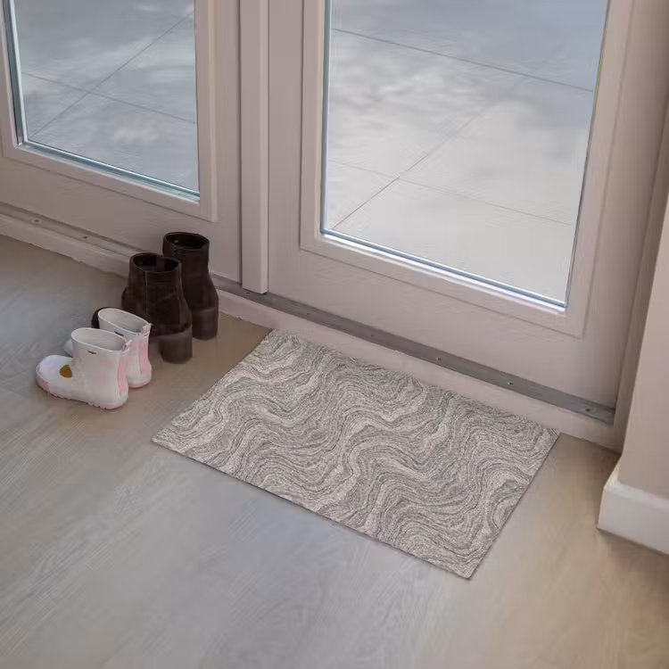 Patroon - Textuur - Grijs Deurmat klein 898 -sfeer3