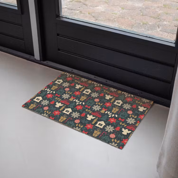 Patroon - Kerst - Symbolen Deurmat klein 898 -sfeer2