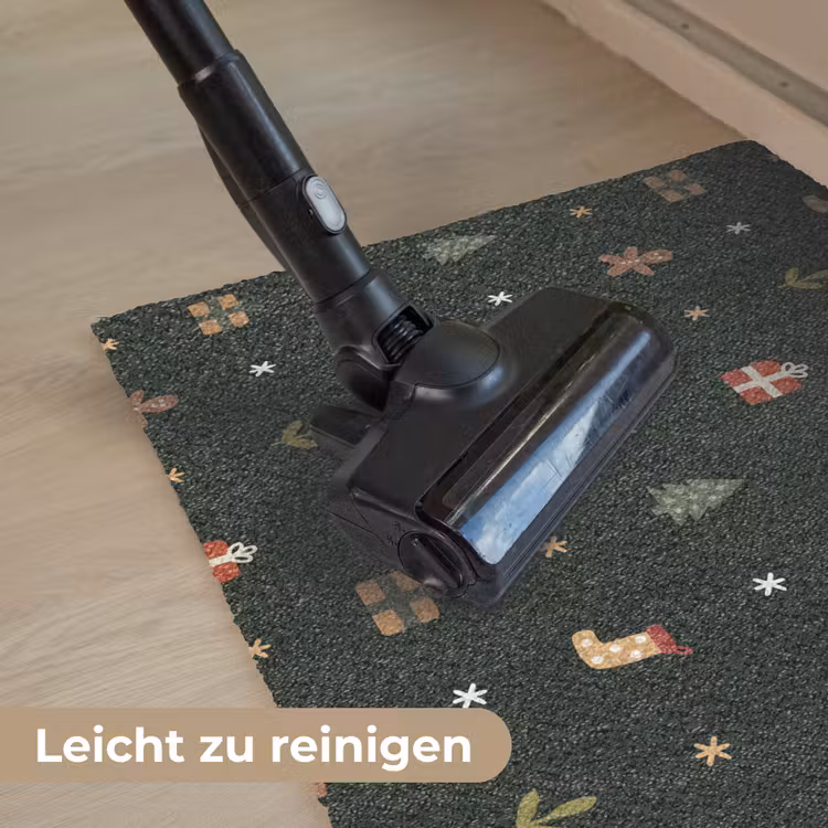 Patroon - Kerstsymbolen - Groen Deurmat klein 898 -reinigen_DE