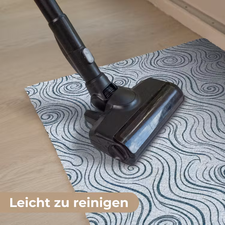 Patroon - Golven - Abstract - Modern - Blauw Deurmat klein -reinigen_DE