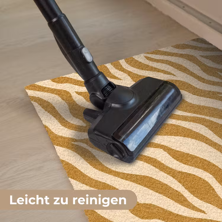 Patroon - Zebra - Bruin - Abstract Deurmat klein -reinigen_DE