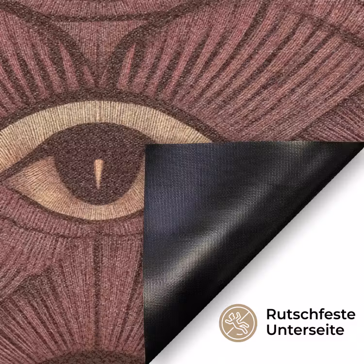 Mystiek - Ogen - Bruin Deurmat klein 898 -antislip_DE