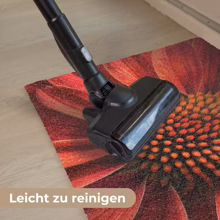 Close up - Bloem- Rood Deurmat klein -reinigen_DE