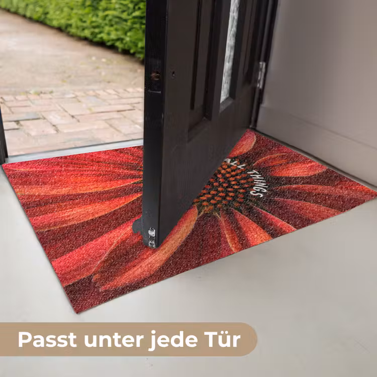 Close up - Bloem - Quote - Rood Deurmat klein -USP_DE