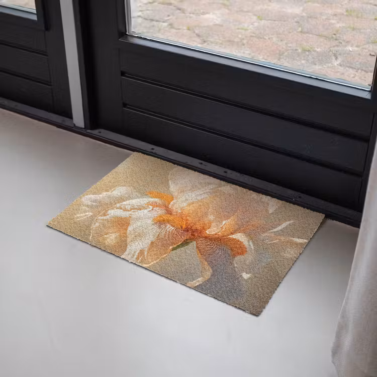 Close up - Oranje - Iris Deurmat klein -sfeer2