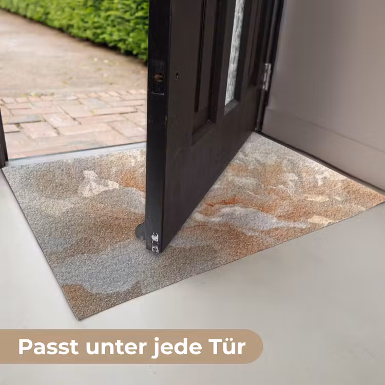Close up - Pioenroos - Lichtroze Deurmat klein -USP_DE