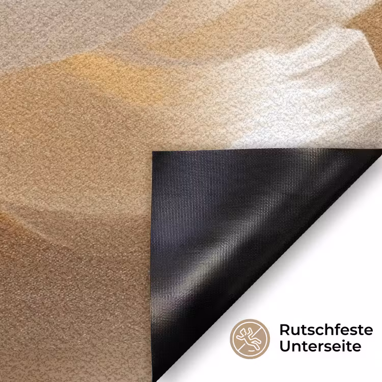 Close up - Pioenroos - Wit Deurmat klein -antislip_DE