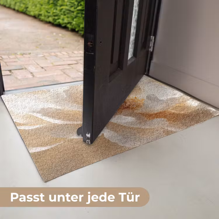Close up - Pioenroos - Wit Deurmat klein -USP_DE