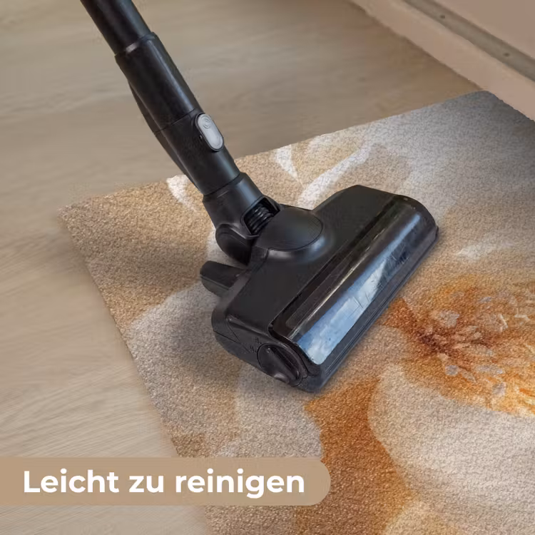 Close up - Pioenroos - Wit Deurmat klein -reinigen_DE