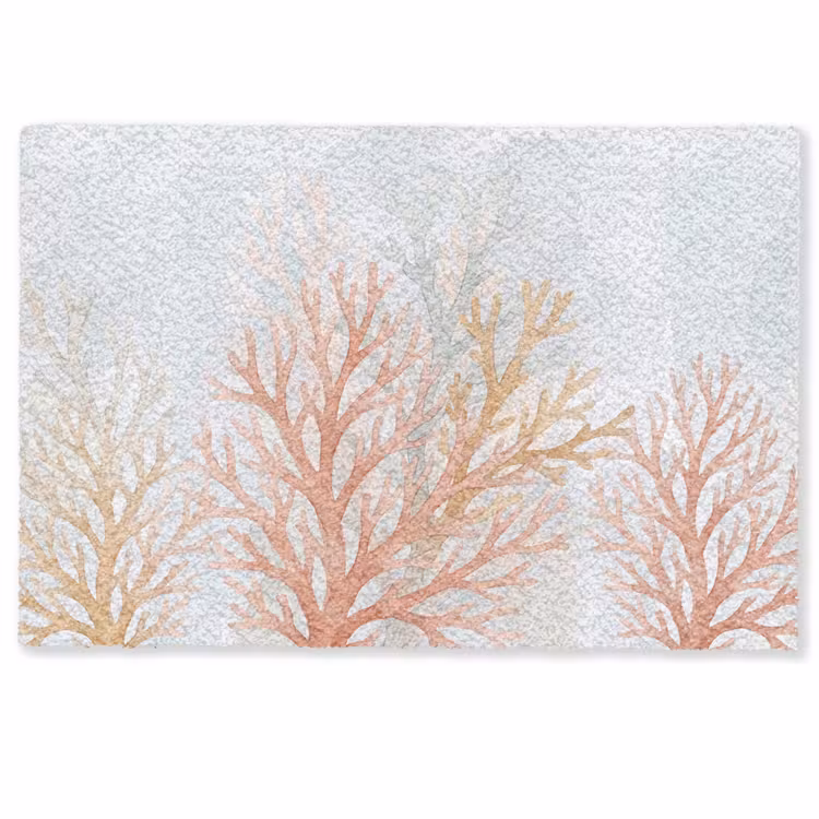 Natuur - Abstract - Aquarel - Organisch - Warm Deurmat klein -zkaufland3d