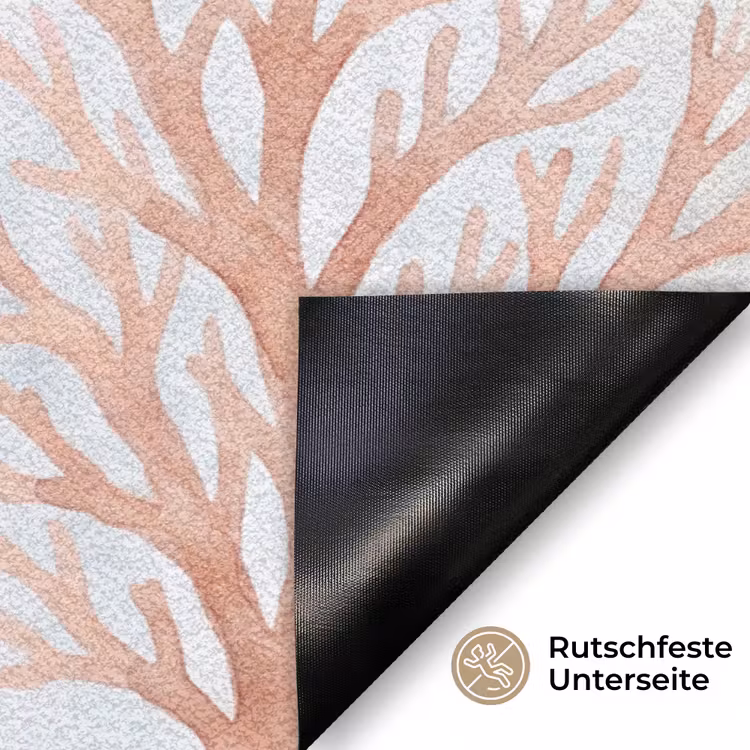 Natuur - Abstract - Aquarel - Organisch - Warm Deurmat klein -antislip_DE