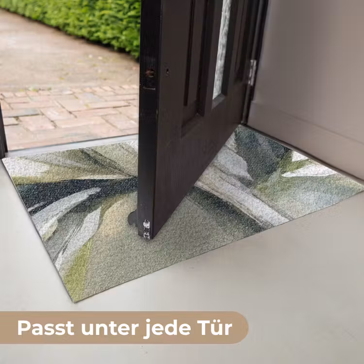Natuur - Abstract - Groen - Penseelstreken Deurmat klein -USP_DE