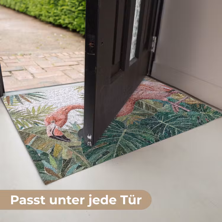 Natuur - Bladeren - Abstract - Groen - Vogel Deurmat klein -USP_DE