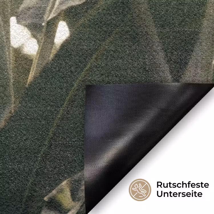 Natuur - Bladeren - Groen - Tropisch - Detail Deurmat klein -antislip_DE