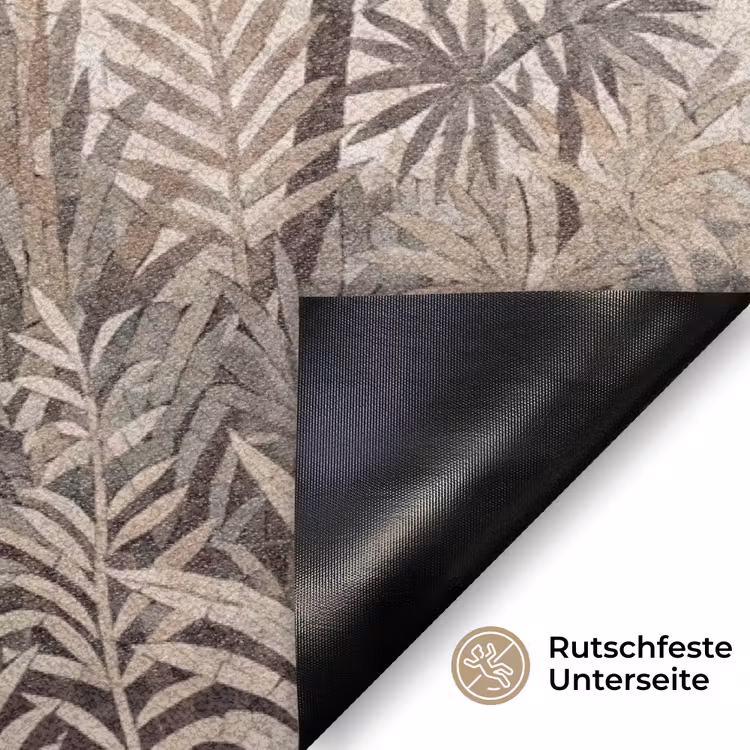 Natuur - Bladeren - Landschap - Mozaïek - Beige Deurmat klein -antislip_DE