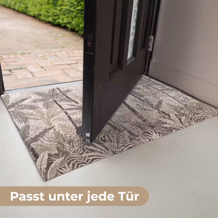 Natuur - Bladeren - Landschap - Mozaïek - Beige Deurmat klein -USP_DE