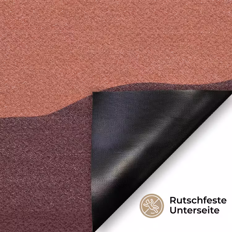 Natuur - Heuvels - Abstract - Modern - Oranje Deurmat klein -antislip_DE