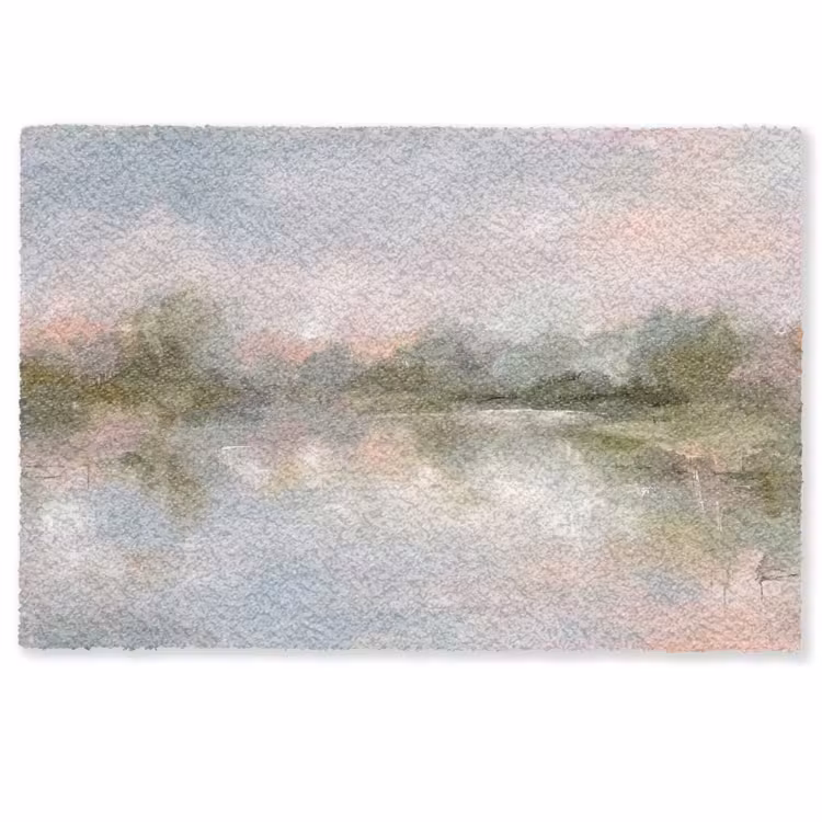 Fußmatte - Natur – Landschaft – Abstrakt – Wasser – Grün - Natuur - Landschap - Abstract - Water - Groen Deurmat klein
