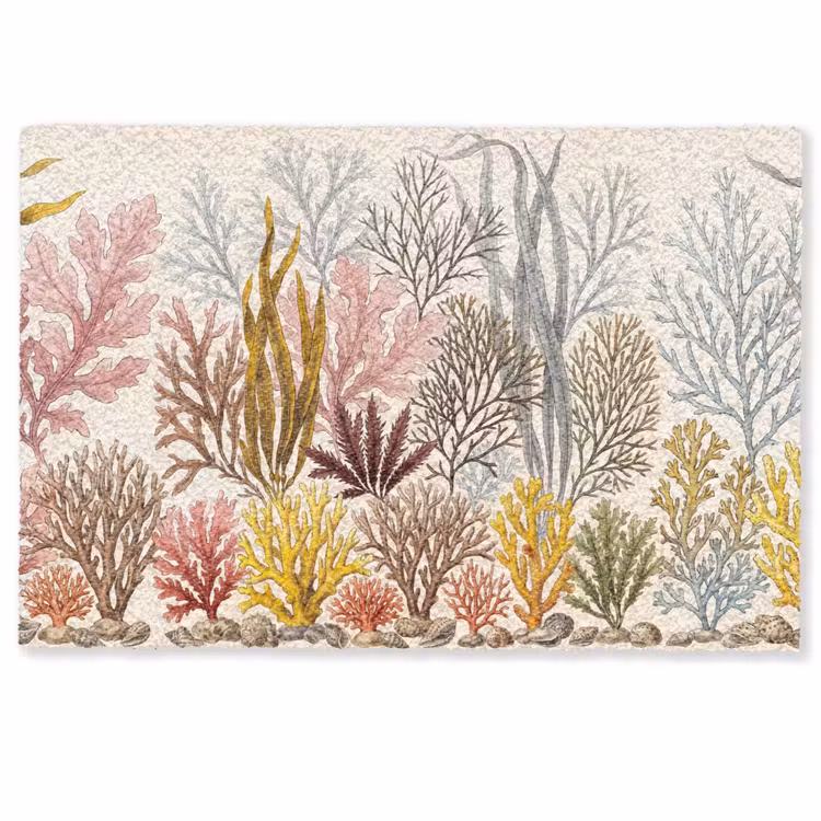 Natuur - Onderwater - Botanisch - Vintage - Kleurrijk Deurmat klein -zkaufland3d
