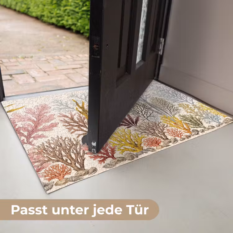 Natuur - Onderwater - Botanisch - Vintage - Kleurrijk Deurmat klein -USP_DE