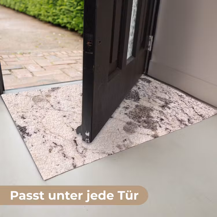 Natuursteen - Patroon - Abstract - Beige - Grijs Deurmat klein -USP_DE
