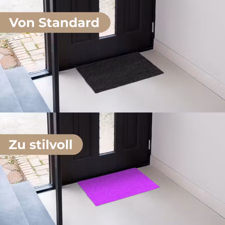 Neon - Orchid - Paars Deurmat klein 898 -voor-na_DE