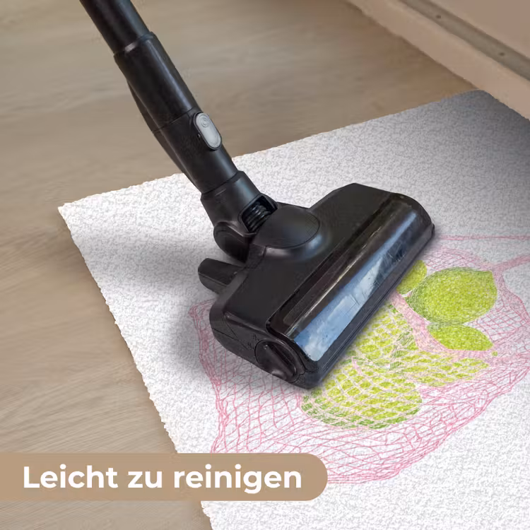 Netzakje - Roze - Illustratie - Limoenen Deurmat klein -reinigen_DE