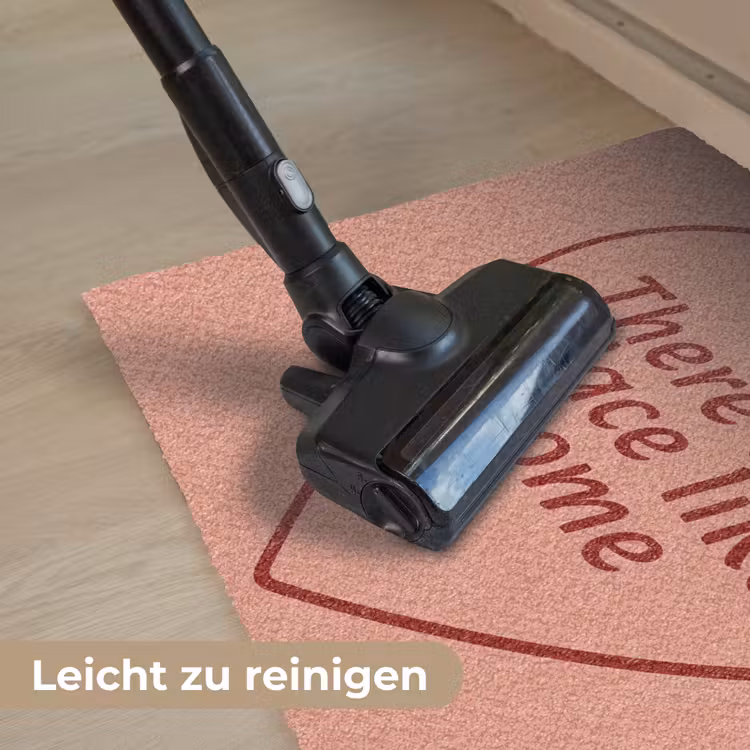 There's no place like home - Quote - Zalmroze Deurmat klein -reinigen_DE