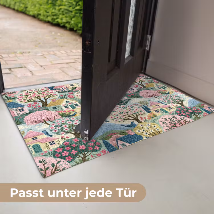 Nostalgisch - Idyllisch - Kleurrijk Deurmat klein 898 -USP_DE