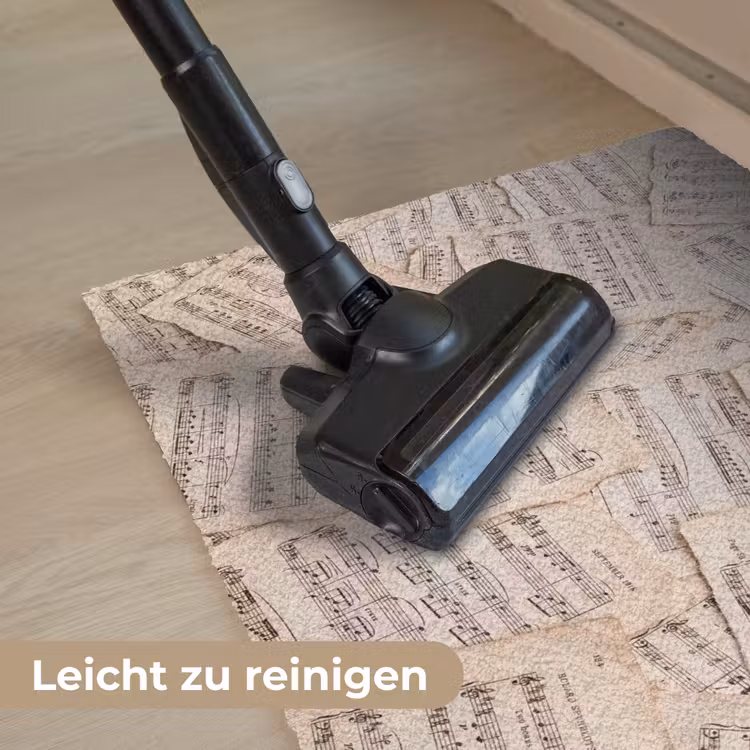 Bladmuziek - Oud - Noten - Vintage - Beige Deurmat klein -reinigen_DE