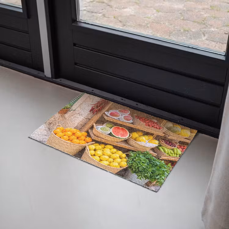 Fußmatte - Obst – Markt – Frisch - Fruit - Markt - Vers Deurmat klein