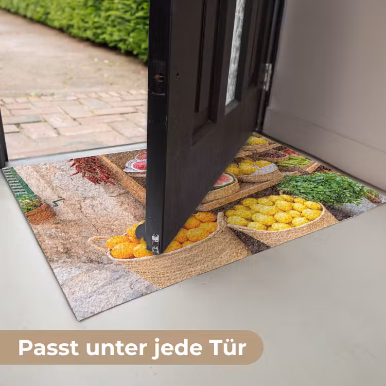 Fußmatte - Obst – Markt – Frisch - Fruit - Markt - Vers Deurmat klein