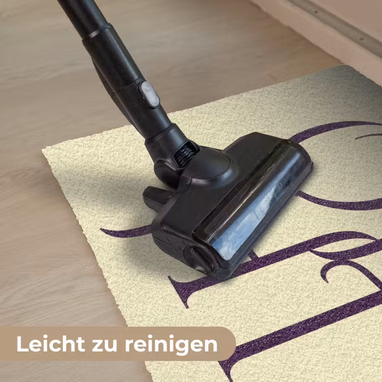 Oh hi - Geel - Monogram Deurmat klein -reinigen_DE