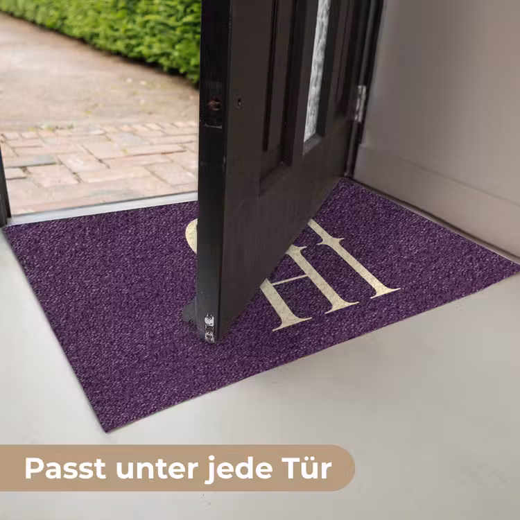 Oh hi - Paars - Minimalistisch Deurmat klein -USP_DE