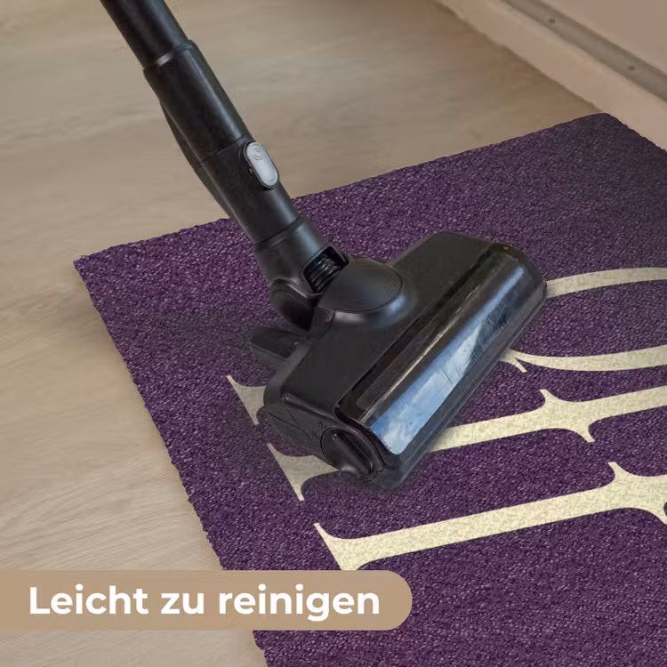 Oh hi - Paars - Minimalistisch Deurmat klein -reinigen_DE