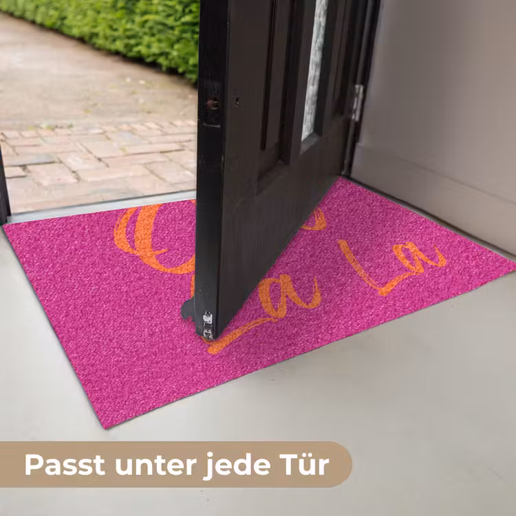 Oh la la - Oranje - Roze Deurmat klein -USP_DE