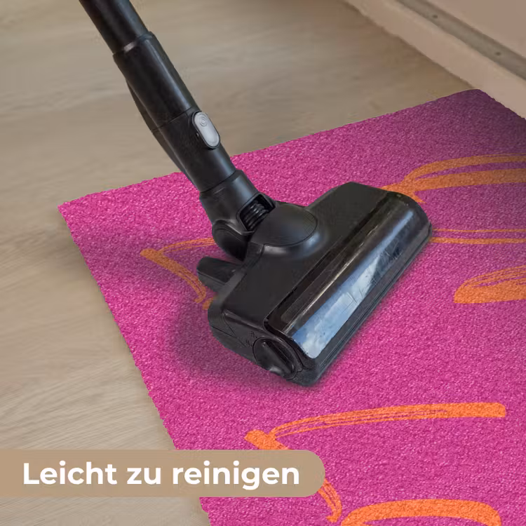 Oh la la - Oranje - Roze Deurmat klein -reinigen_DE