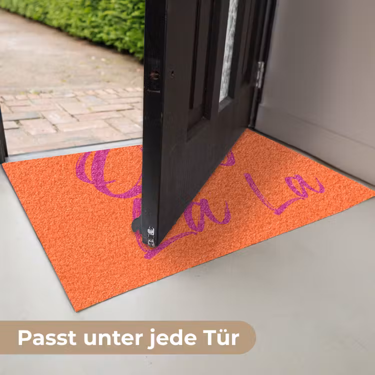 Oh la la - Oranje - Roze - Grafisch Deurmat klein -USP_DE