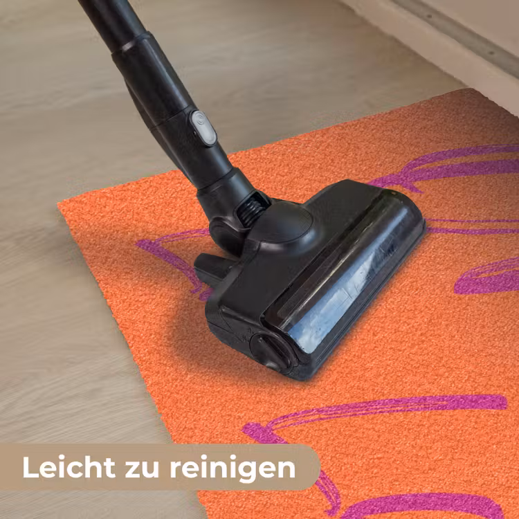 Oh la la - Oranje - Roze - Grafisch Deurmat klein -reinigen_DE