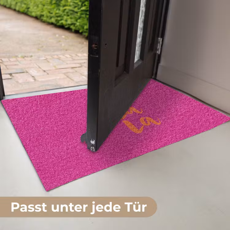 Oh la la - Roze - Oranje - Minimalistisch Deurmat klein -USP_DE