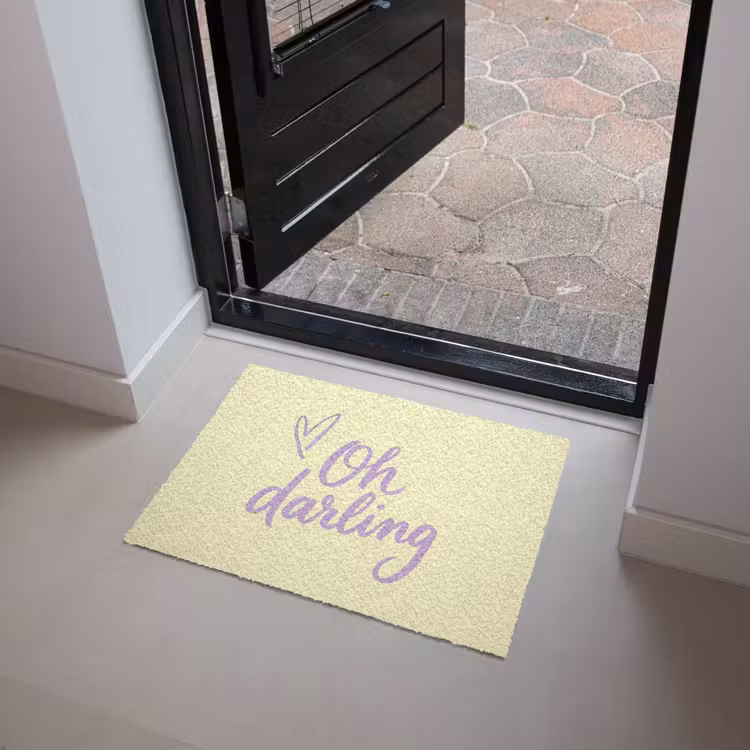 Oh darling - Geel - Hart Deurmat klein -sfeer5