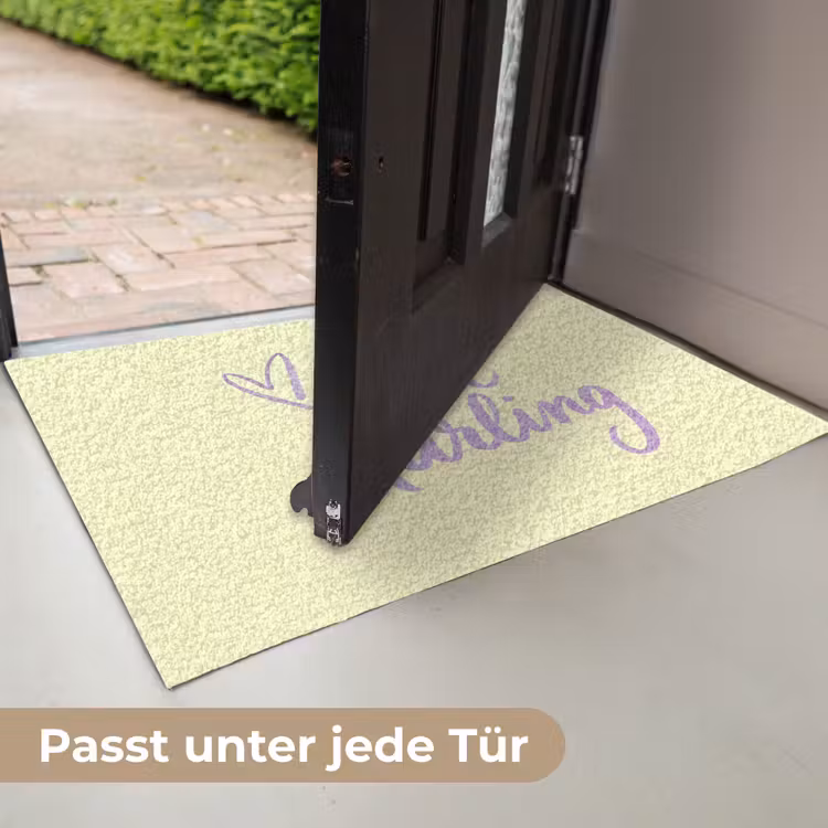 Oh darling - Geel - Hart Deurmat klein -USP_DE