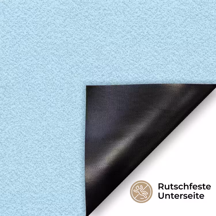 Oh ok - Blauw - Kleurrijk Deurmat klein -antislip_DE