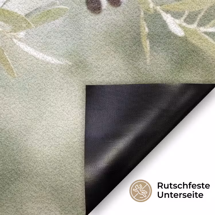 Fußmatte - Olivenbaum – Zweig – grün - Olijfboom - tak - groen Deurmat klein
