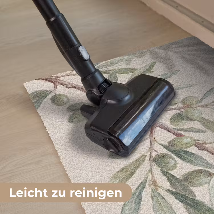 Olijftak - Bladeren - Natuur - Groen - Beige Deurmat klein -reinigen_DE