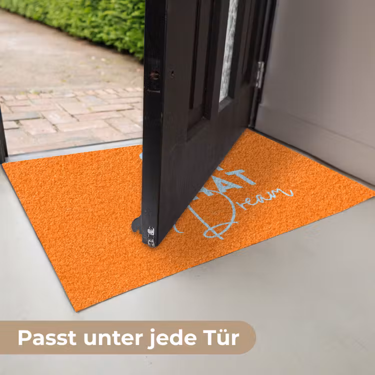 Oranje - Blauw - Go get that dream Deurmat klein -USP_DE