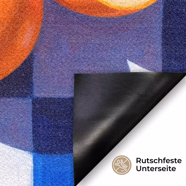 Fußmatte - Orange – Kariert – Essen - Sinaasappel - Geruit - Eten Deurmat klein