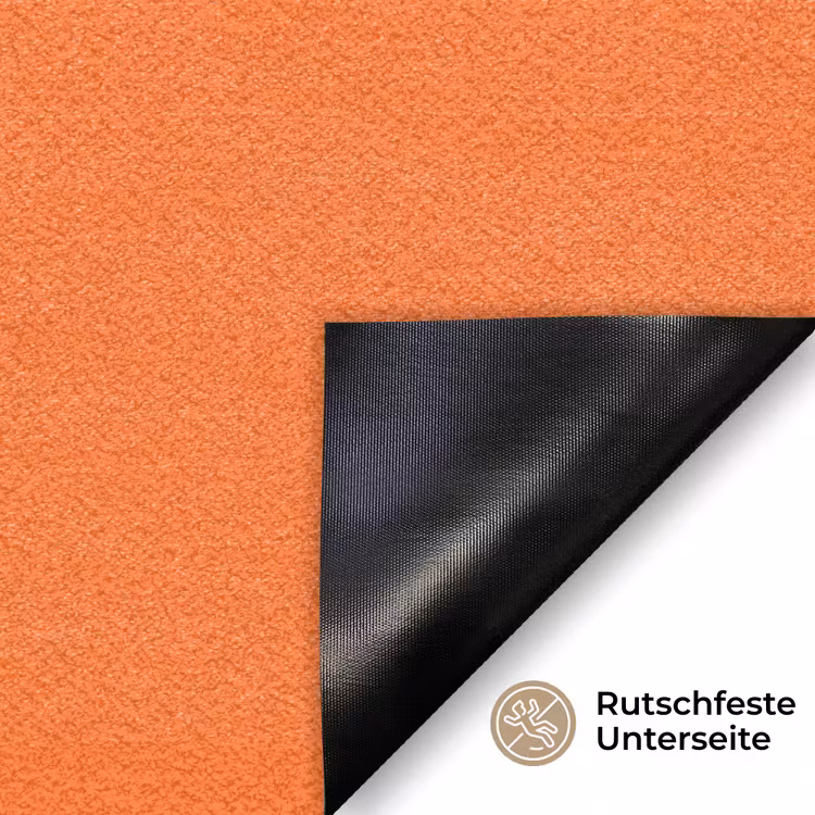 Oranje - Gebroken wit - Nice Deurmat klein -antislip_DE